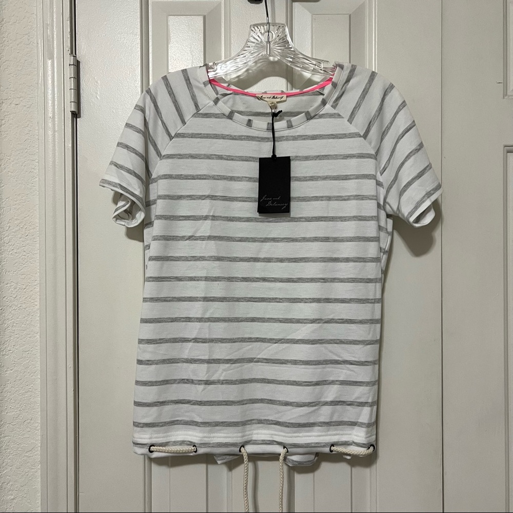 LAST CHANCE 💗 NWT Jane and Delancey S Striped Rope Tee 💗